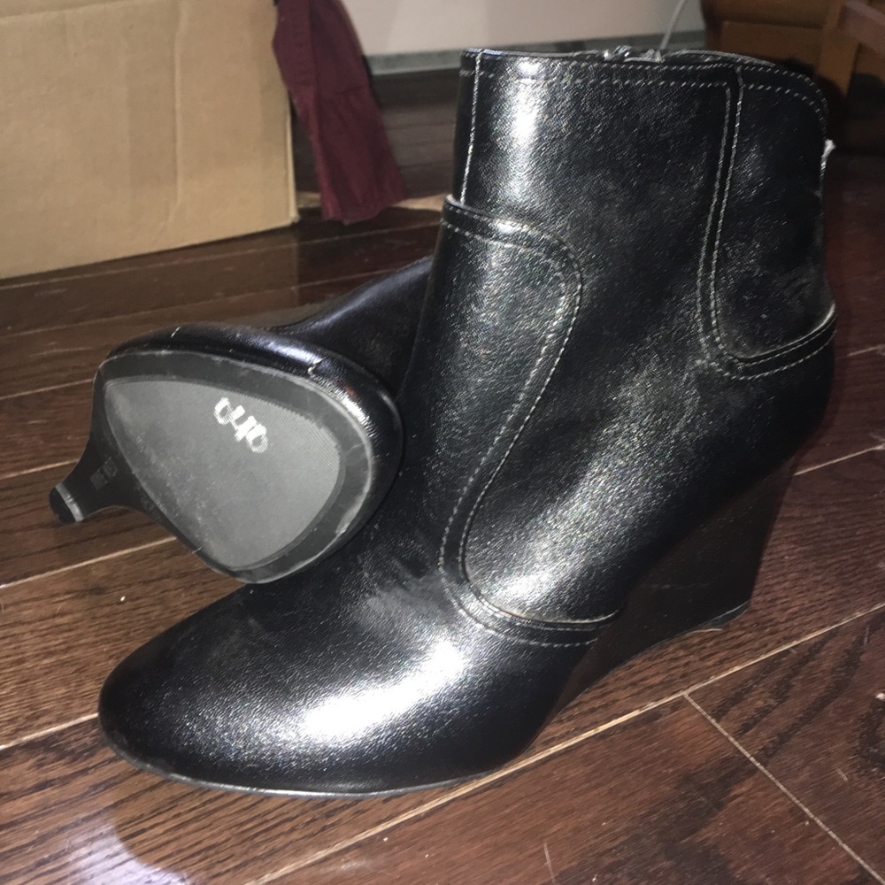 Black Nine West Heeled Low Boot